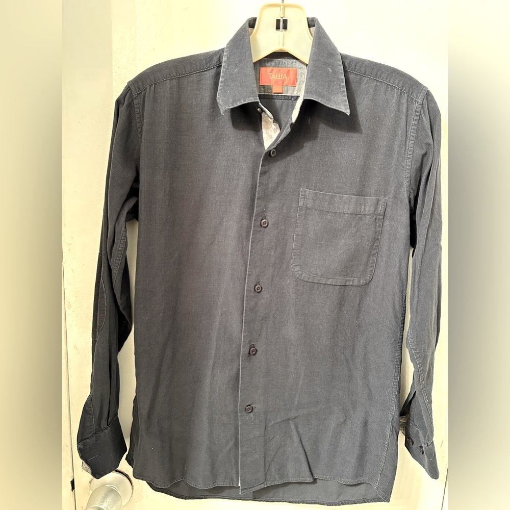 Boys Long Sleeve Button Down Brushed Cotton Size 14